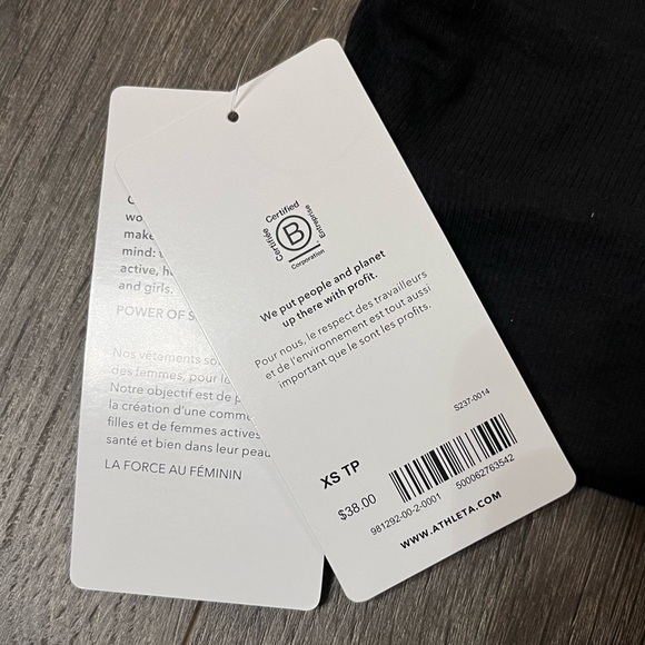 *NWT* ATHLETA Well Rested Rib Sleep Bra XS - Picture 2 of 3